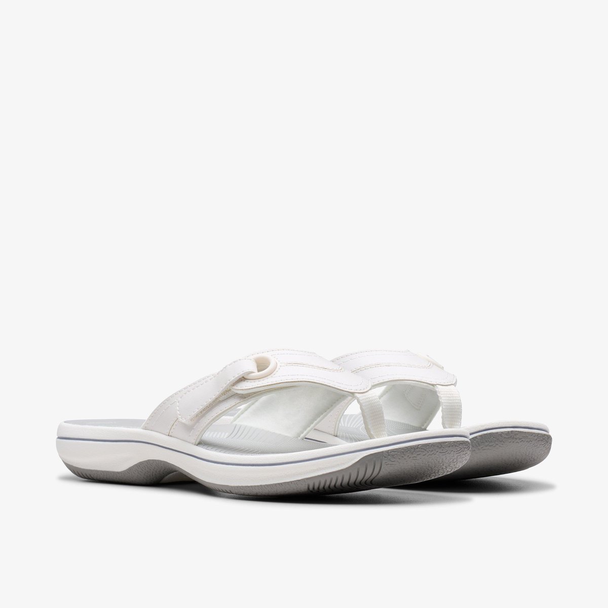 Sandales spartiates Synthétique BRINKLEY REYNA blanc, CLARKS