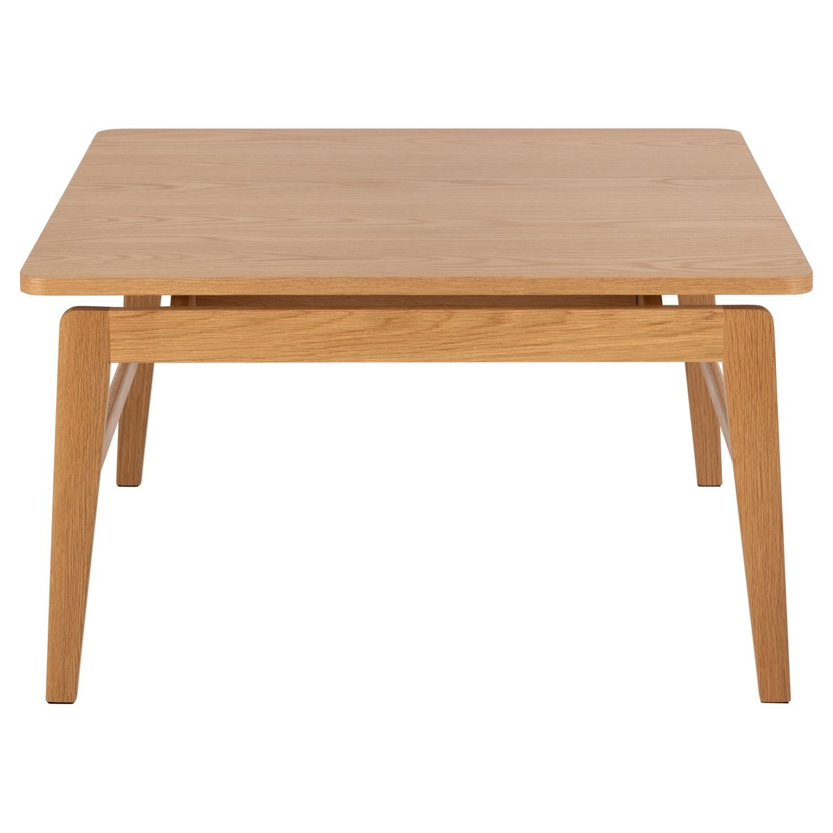 Table basse carrée en chêne design vintage AREN marron, TOILINUX