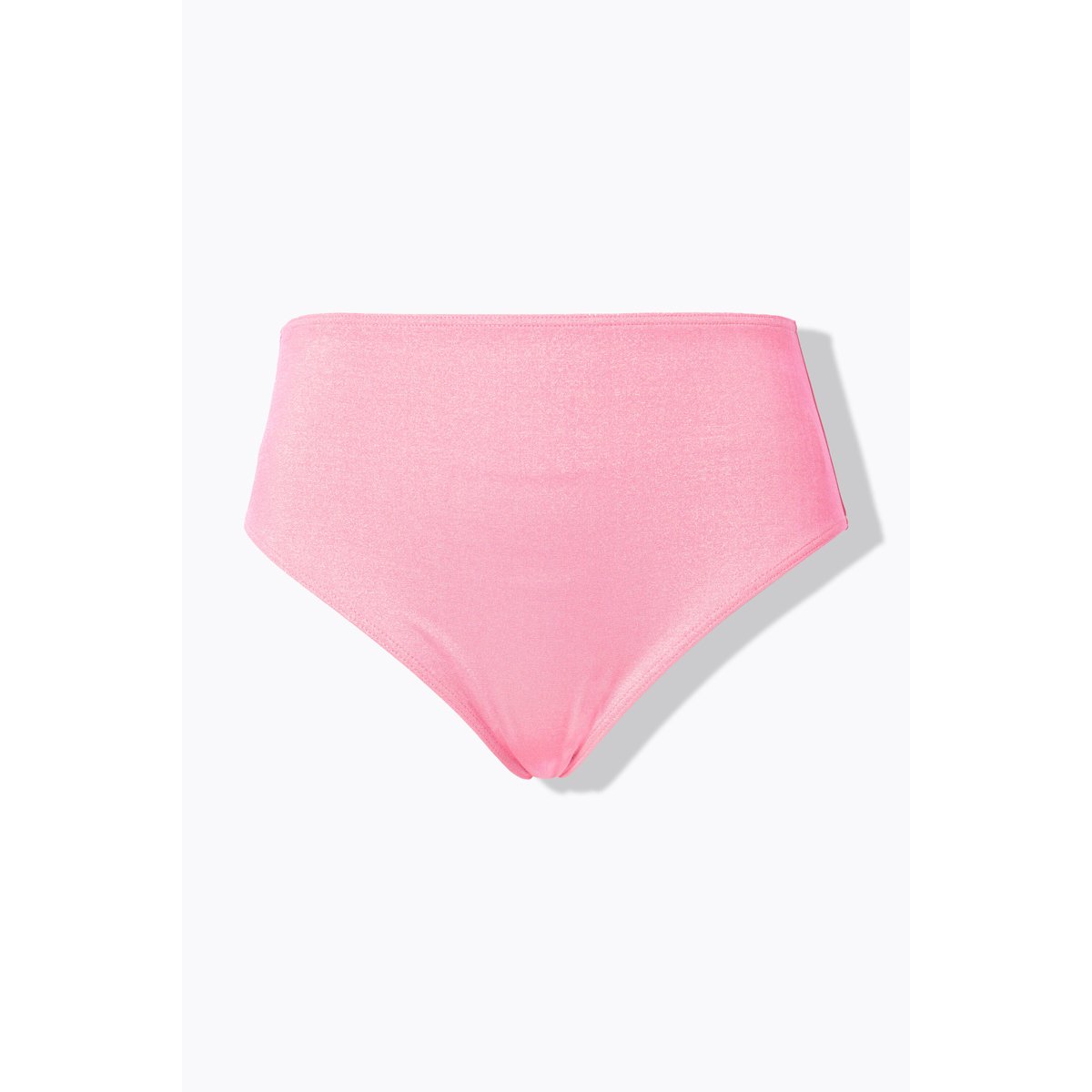 Bas de bikini taille haute, effet pailleté rose, STUDIO UNTOLD