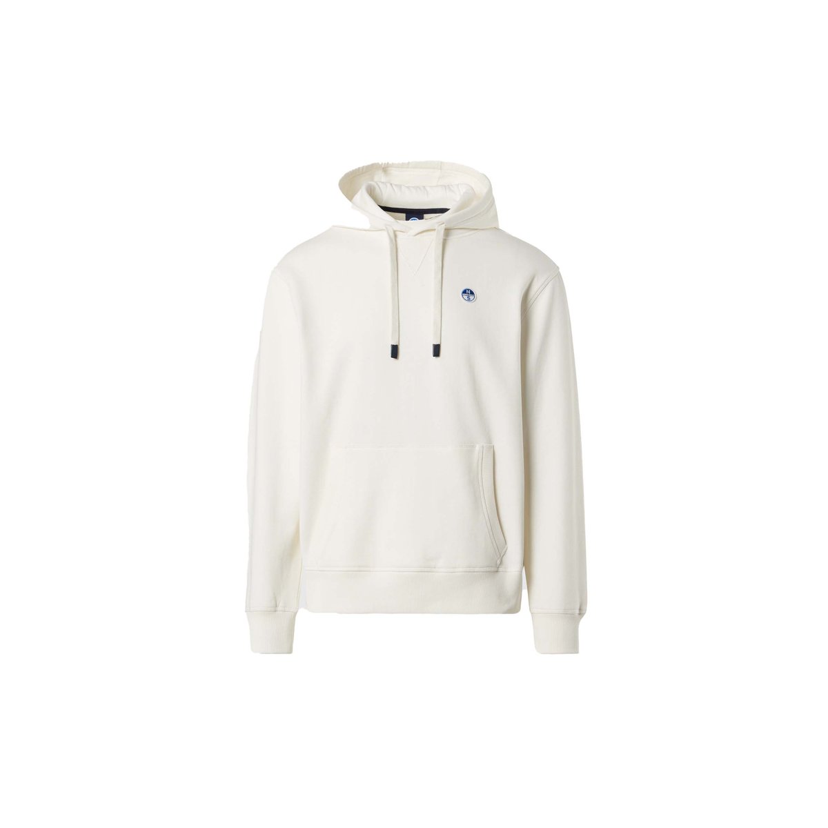 Sweat à capuche avec écusson logo crème, NORTH SAILS