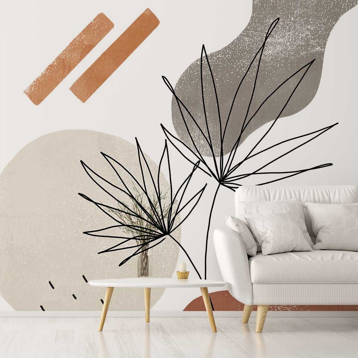 Papier peint inséparables intissé, HEXOA