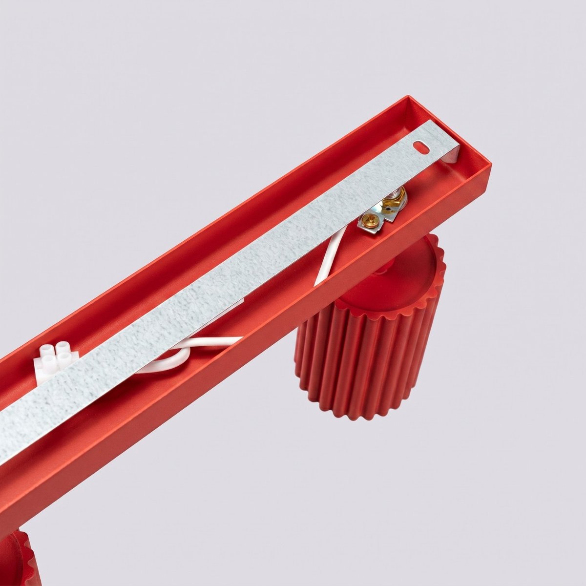 Plafonnier Aluminium Rouge GU10 3 Karbon rouge, EDEN