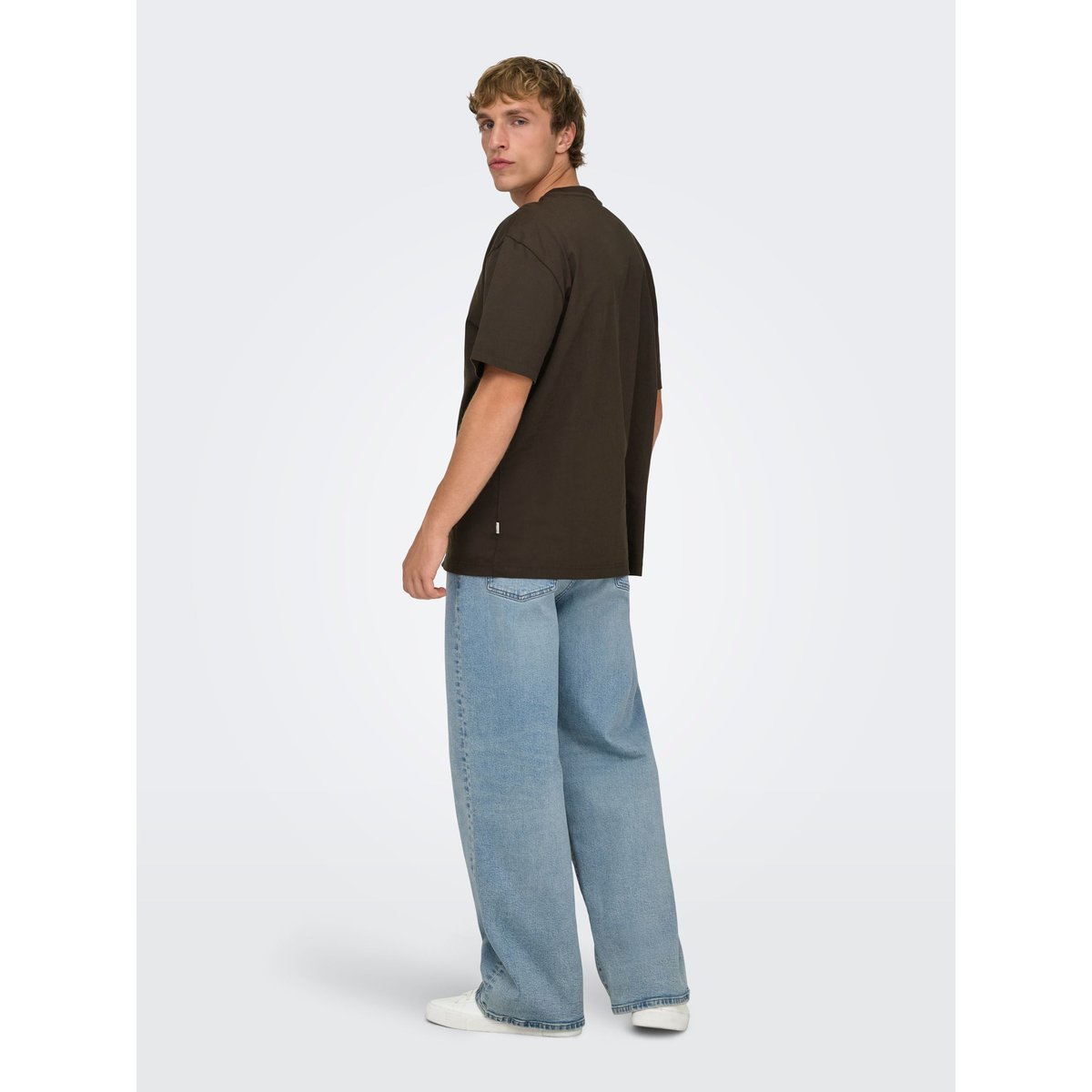 Jean À Jambe Large medium blue denim 1, ONLY & SONS