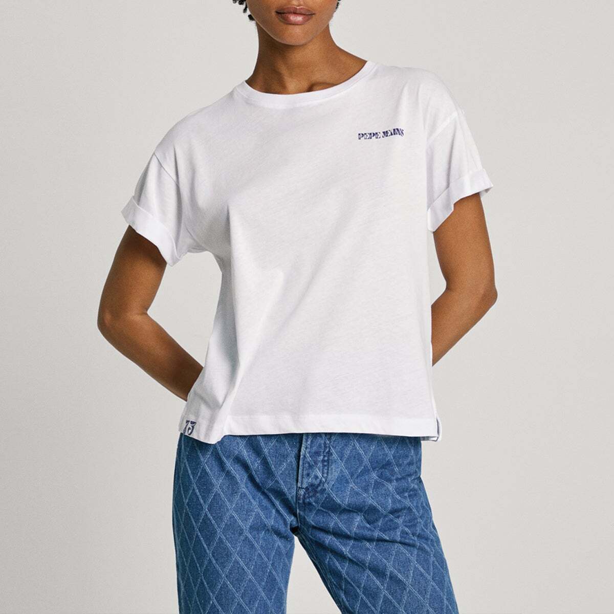 T-Shirt Avec Imprimé Au Dos blanc, PEPE JEANS