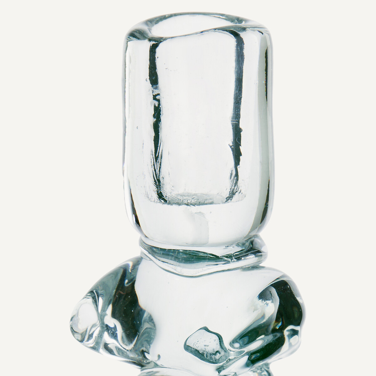 Bougeoir en verre transparent, H29,5 cm, Qimera transparent, AM.PM