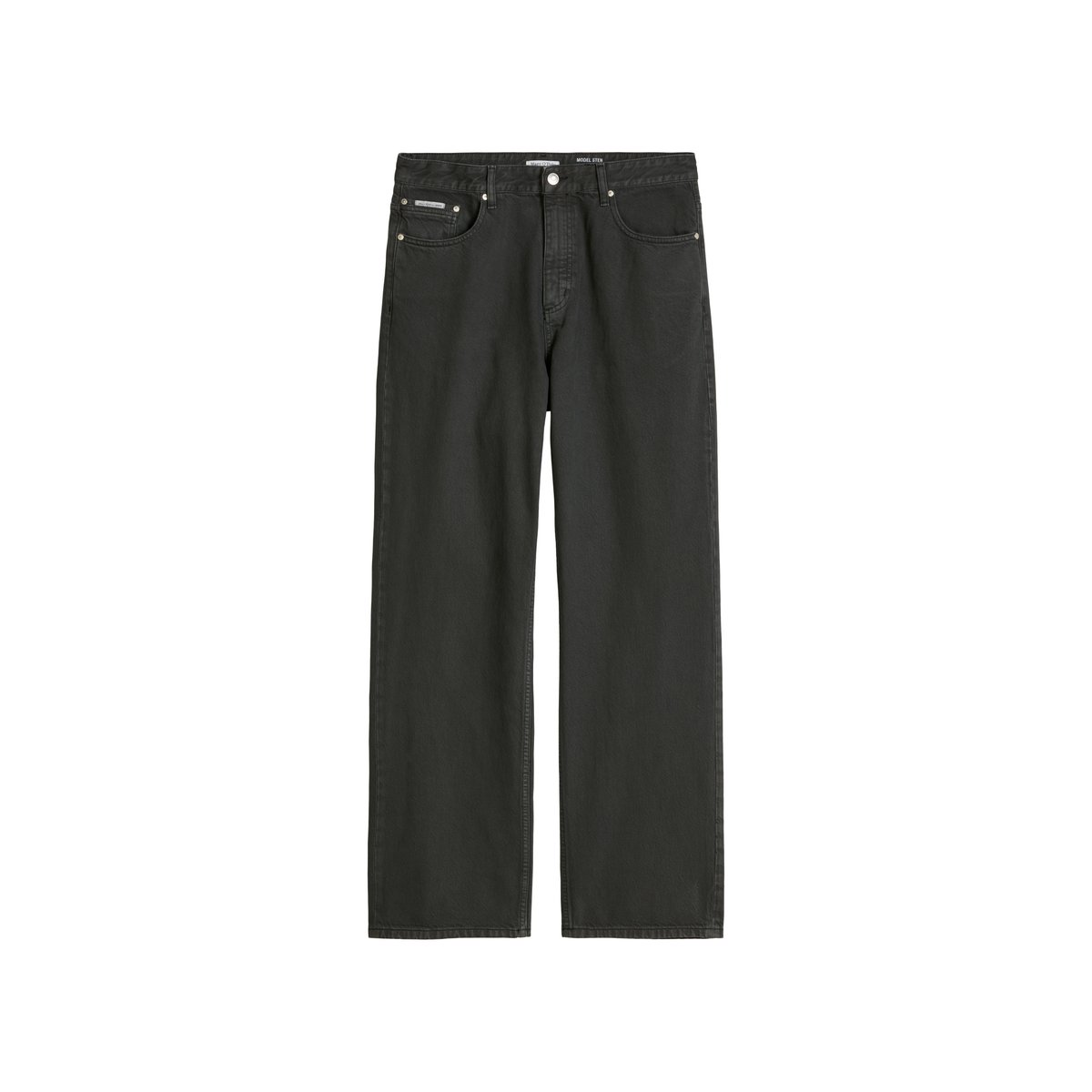Jeans modèle Sten large en pur coton bio vert foncé, MARC O’POLO DENIM
