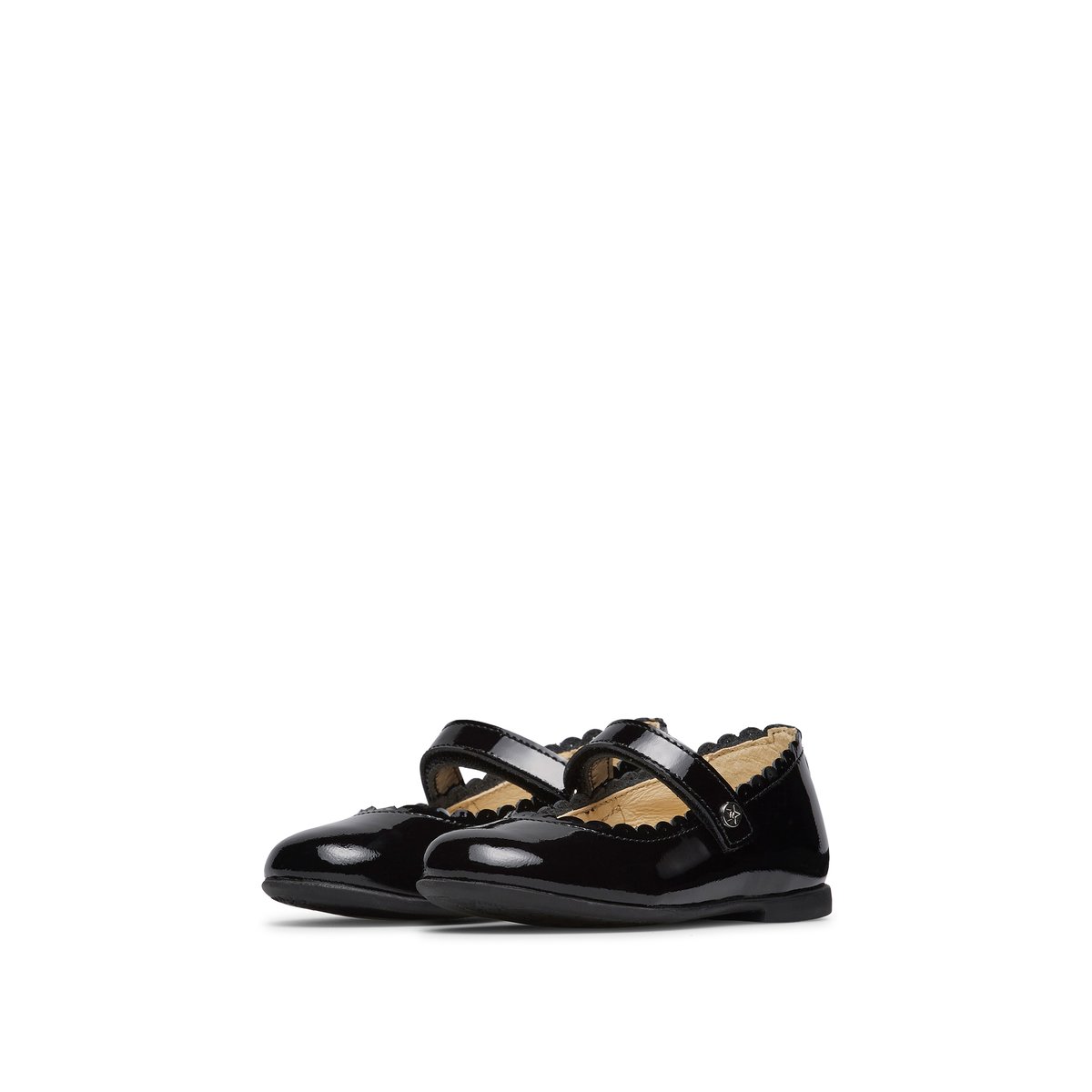 Ballerines en cuir verni JELKI 2 noir-, NATURINO