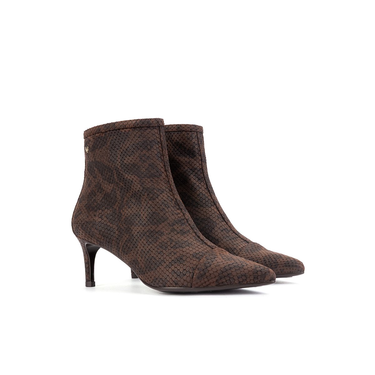 Bottines à talon cuir Fonte testa, MARTINELLI