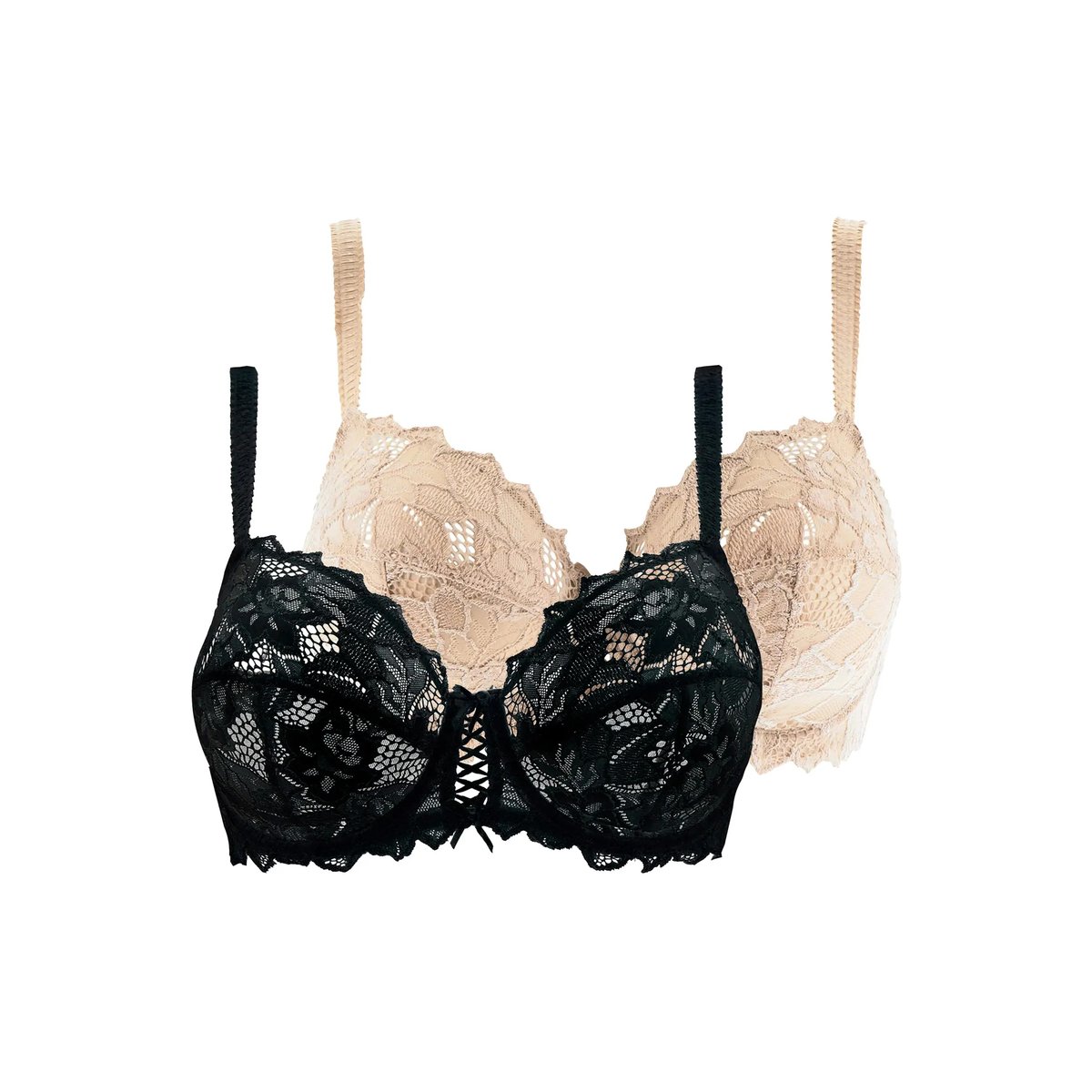 Lot de deux soutiens gorge ARUM noir&skin, SANS COMPLEXE