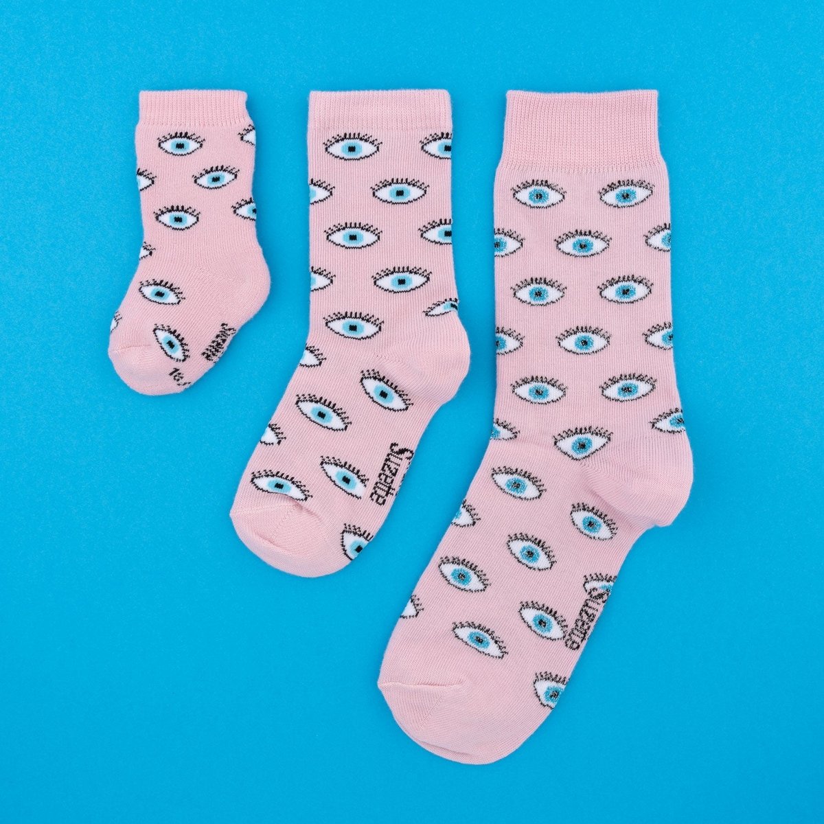 Chaussettes OEIL - Enfant rose, COUCOU SUZETTE
