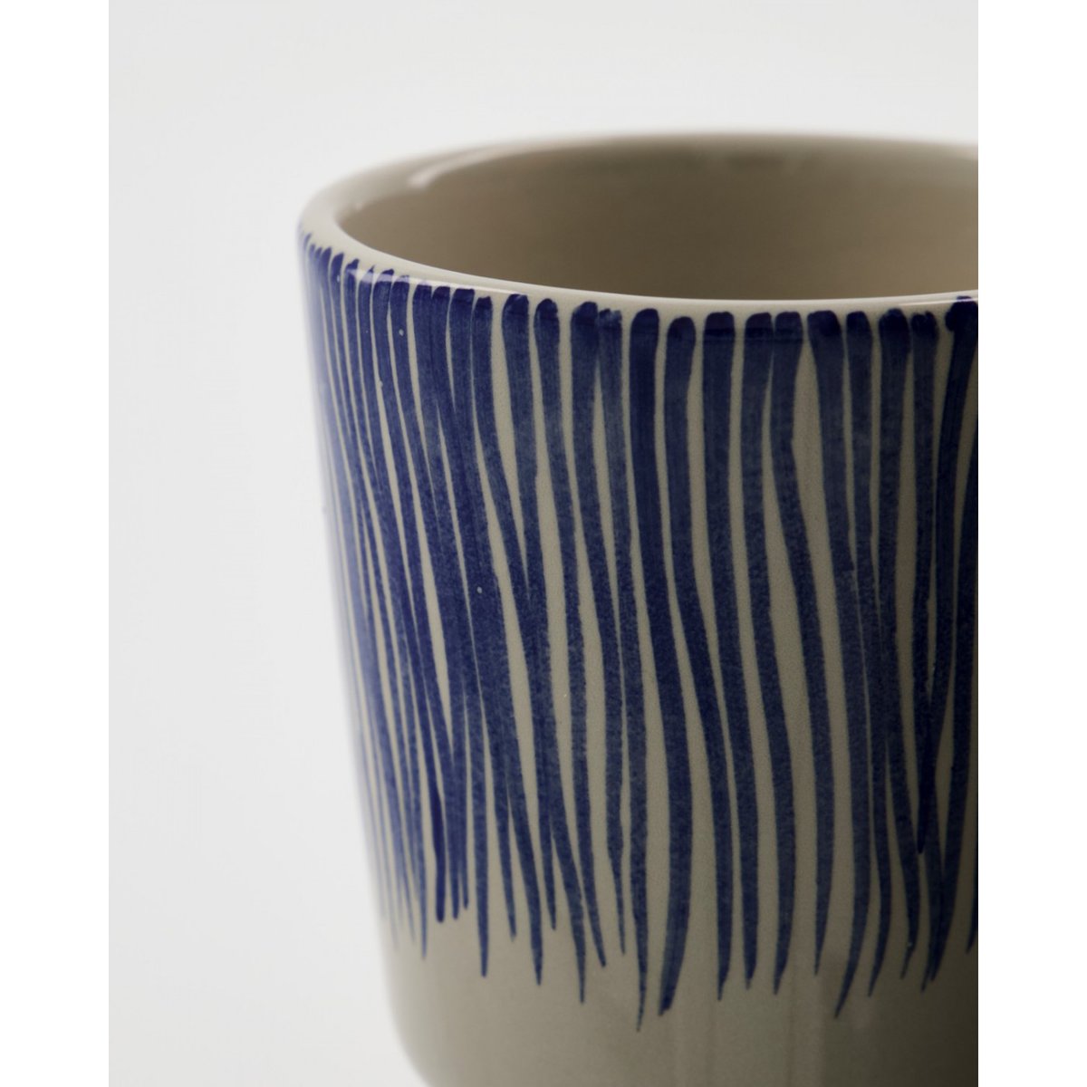 Lot de 2 tasses à pied Diva blanc, bleu, HOUSE DOCTOR