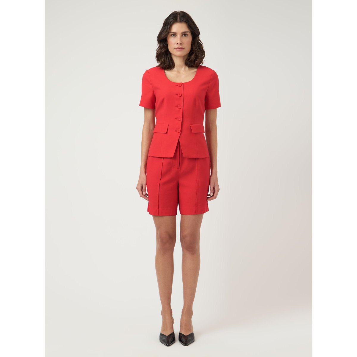 Blazer rouge - poinsettia1, YAS