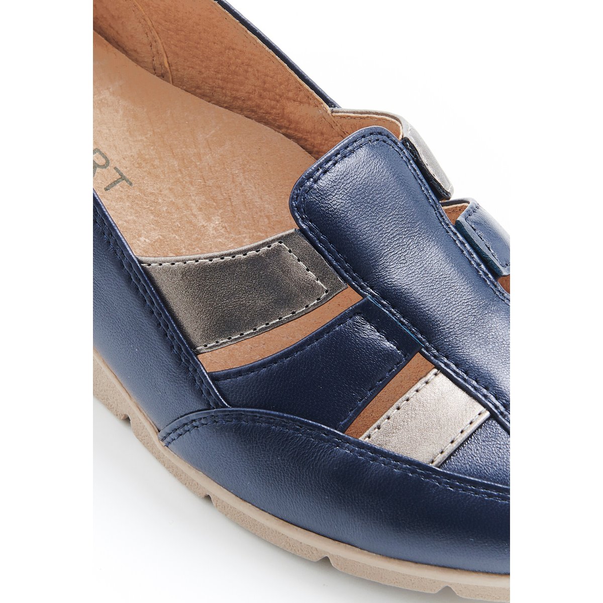 Mocassins ajourés Amortyl bleu marine, DAMART