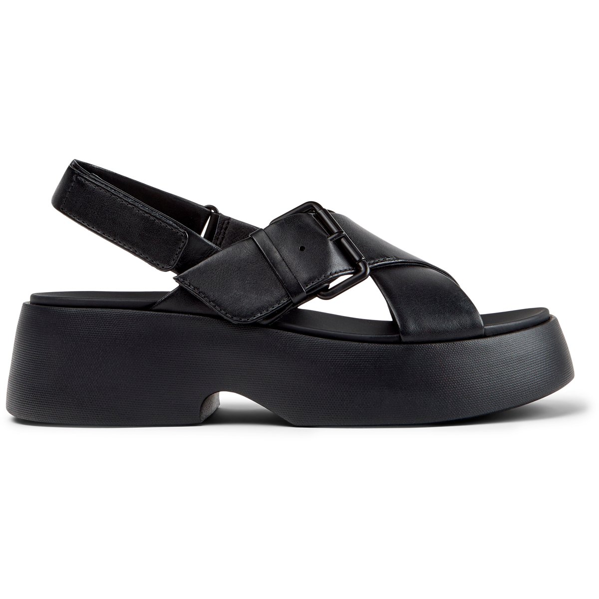 Sandales Tasha Cuir noir, CAMPER