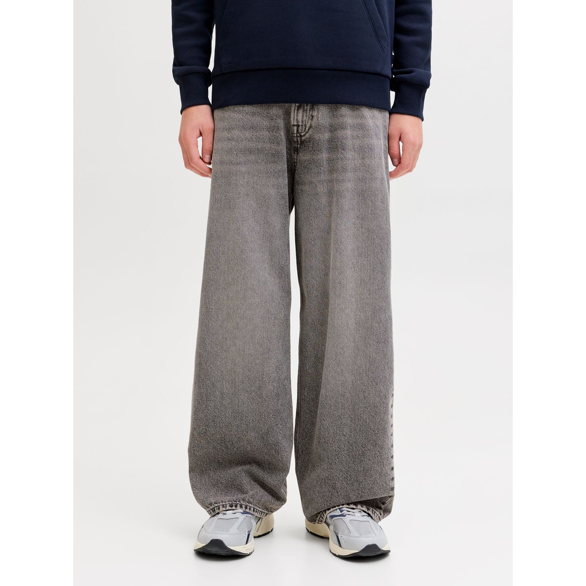 Jean À Coupe Wide black denim, JACK & JONES JUNIOR