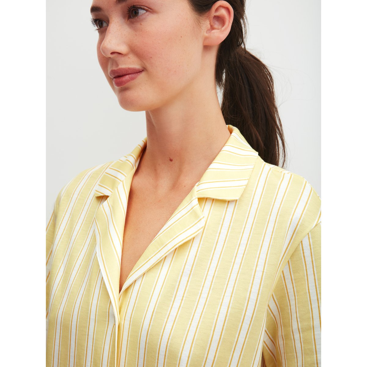 Chemise à manches courtes avec boutons manches courtes Coton FAVOURITES OCEAN cream gold, CALIDA