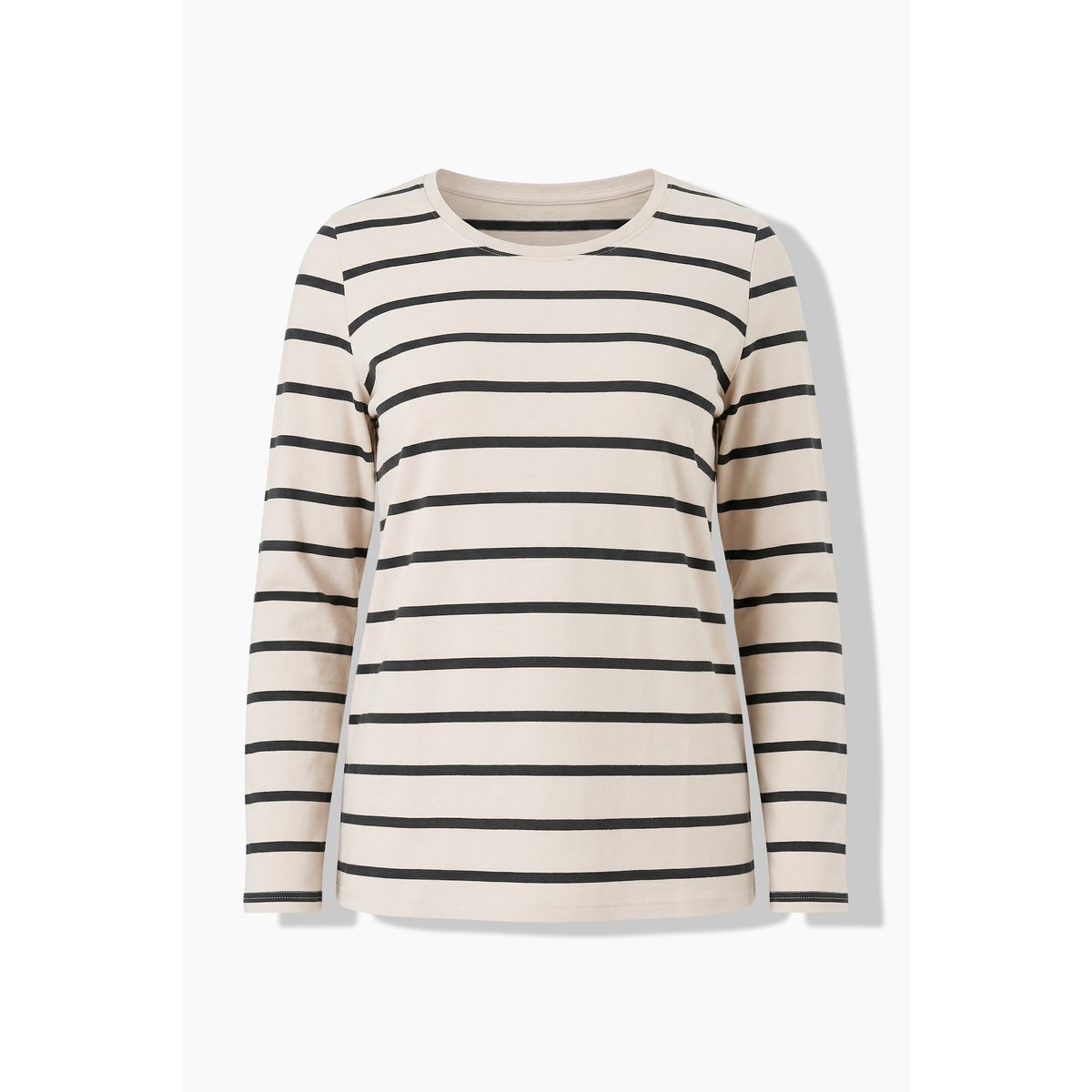 T-shirt rayé, coupe Classic Fit champagne clair, ULLA POPKEN