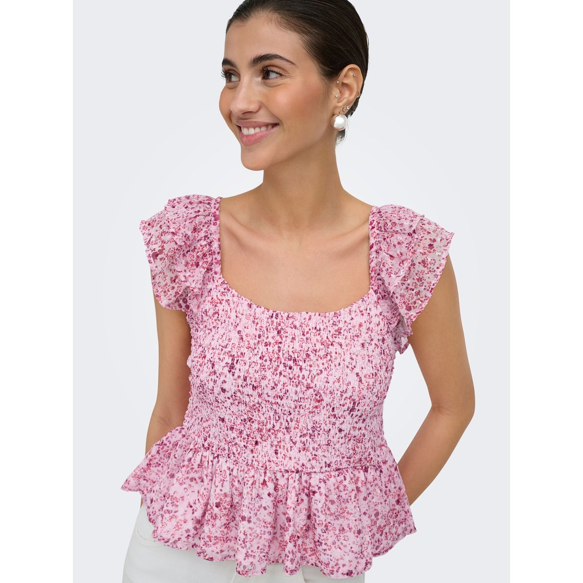 Top pale lilac, ONLY