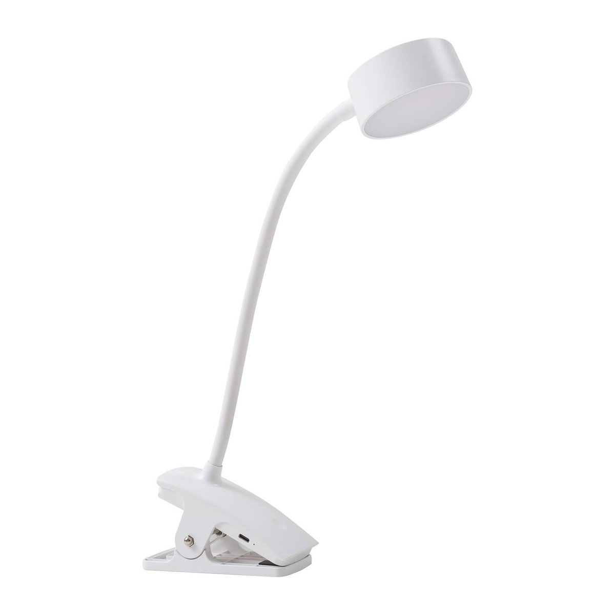 Lampe à pince en métal moderneLED, Maori blanc, LINDBY