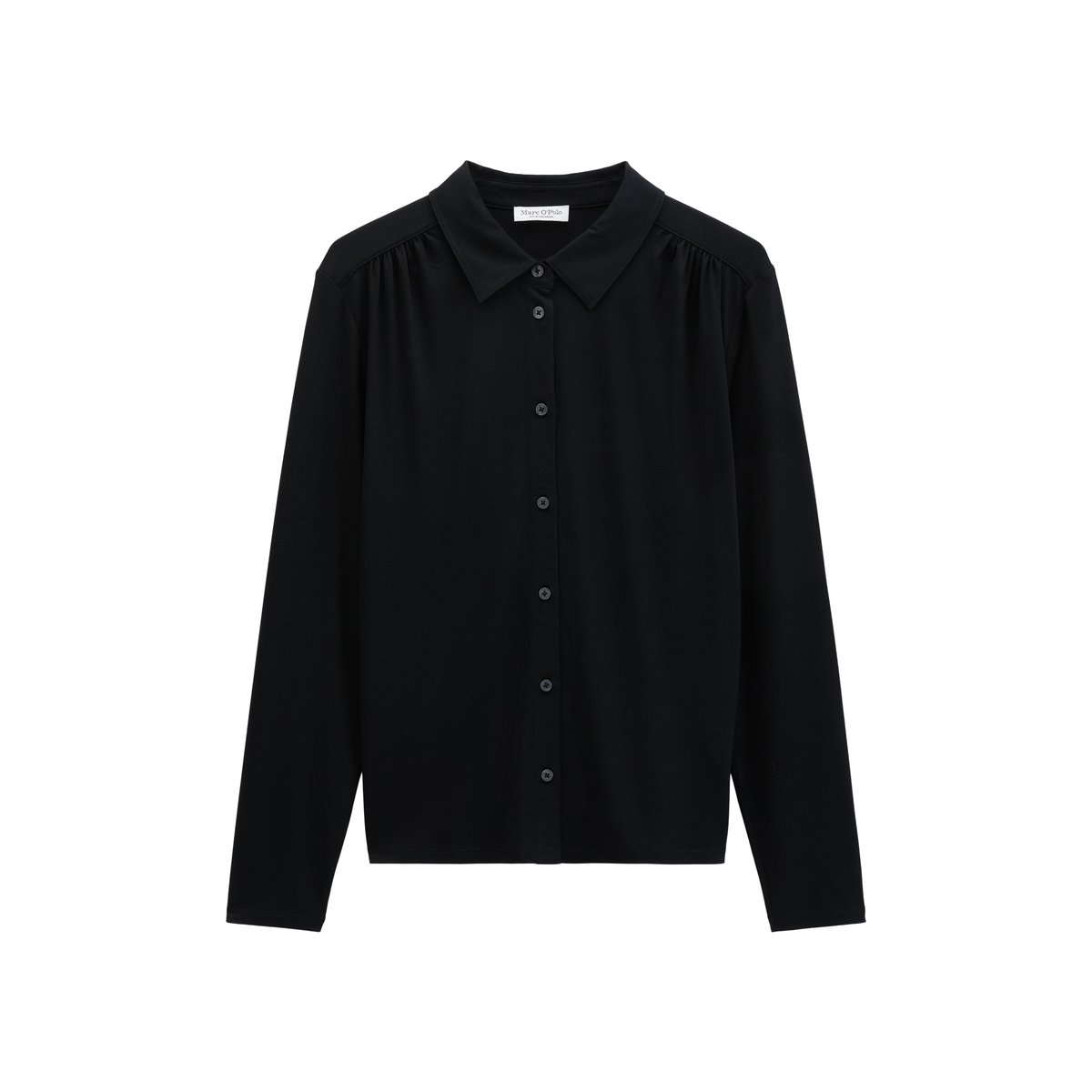 Chemisier en jersey coupe décontractée en TENCEL™ Modal noir, MARC O'POLO