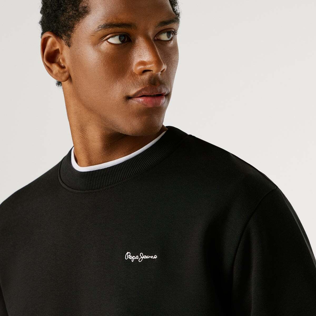 Sweat-Shirt Coupe Regular À Col Rond noir, PEPE JEANS