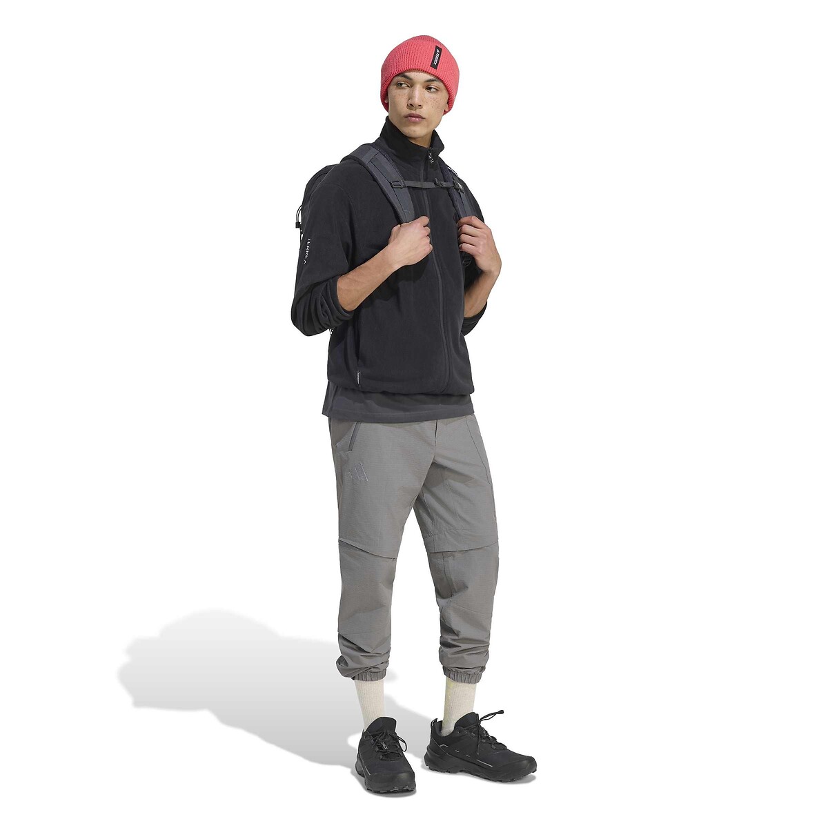 Veste de randonnée, en molleton, MIDLAYERS noir, adidas Performance