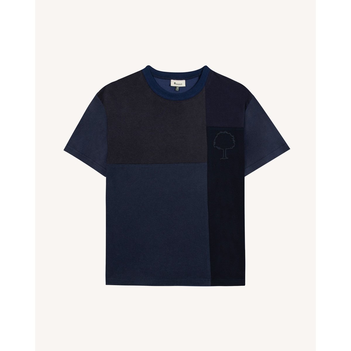 T-shirt LUGNY UP bleu marine, FAGUO