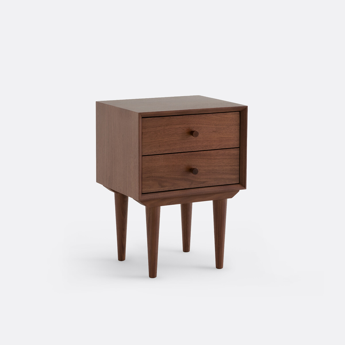 Chevet vintage noyer et plaqué, QUILDA noyer, LA REDOUTE INTERIEURS