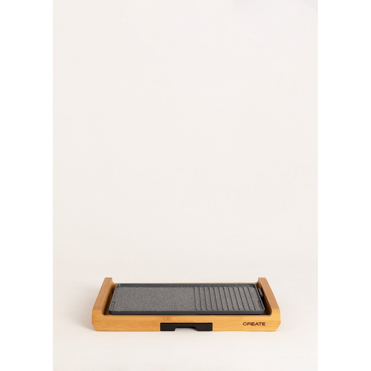 Plancha électrique STONE FLAT BAMBOO couleur unique, CREATE