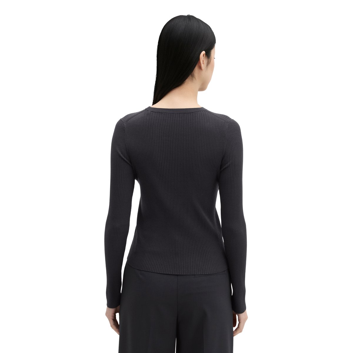 Pullover DFB Travel Collection en mélange de viscose bleu foncé, MARC O'POLO