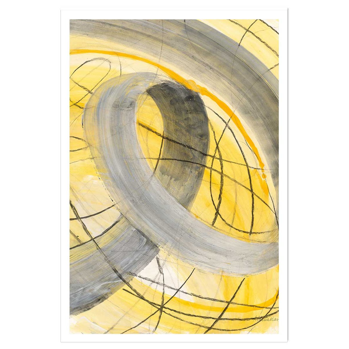 Poster yellow signal affiche seule, HEXOA
