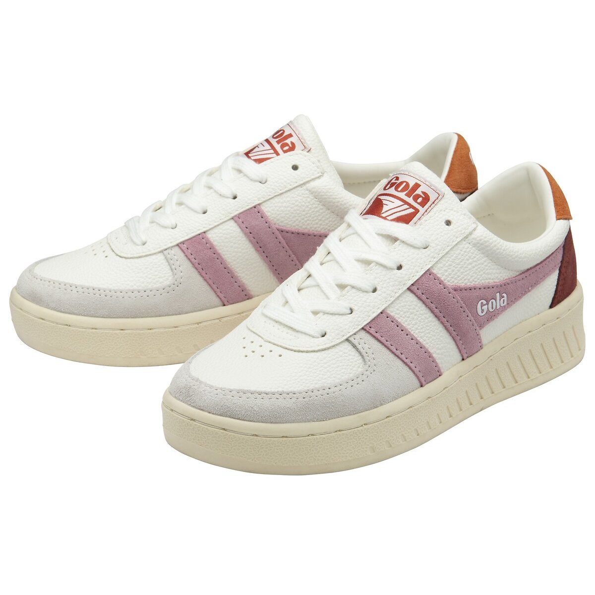 Baskets Grandslam Trident blanc/rose, GOLA
