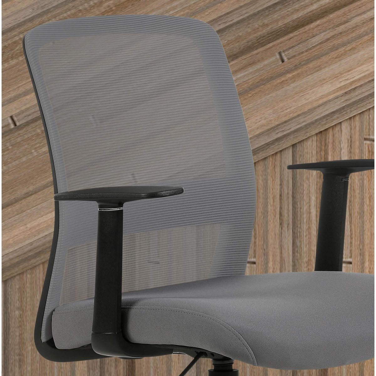 Chaise de bureau, DEVON gris, HISPANOHOGAR