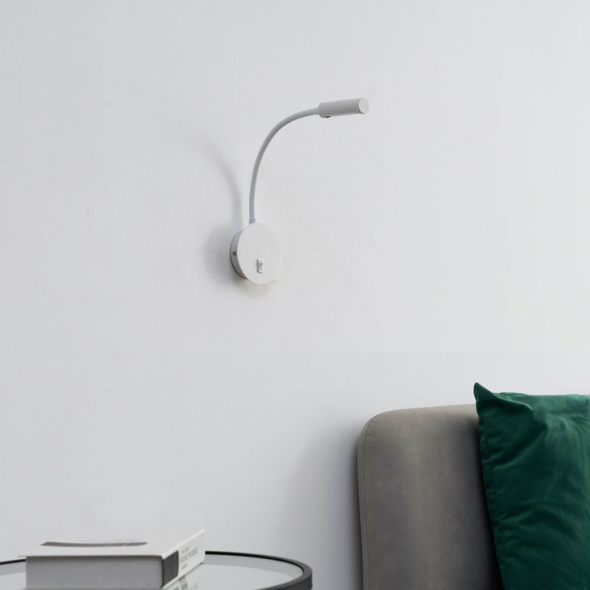Liseuse LED orientable murale - NORMA blanc, KOSILUM