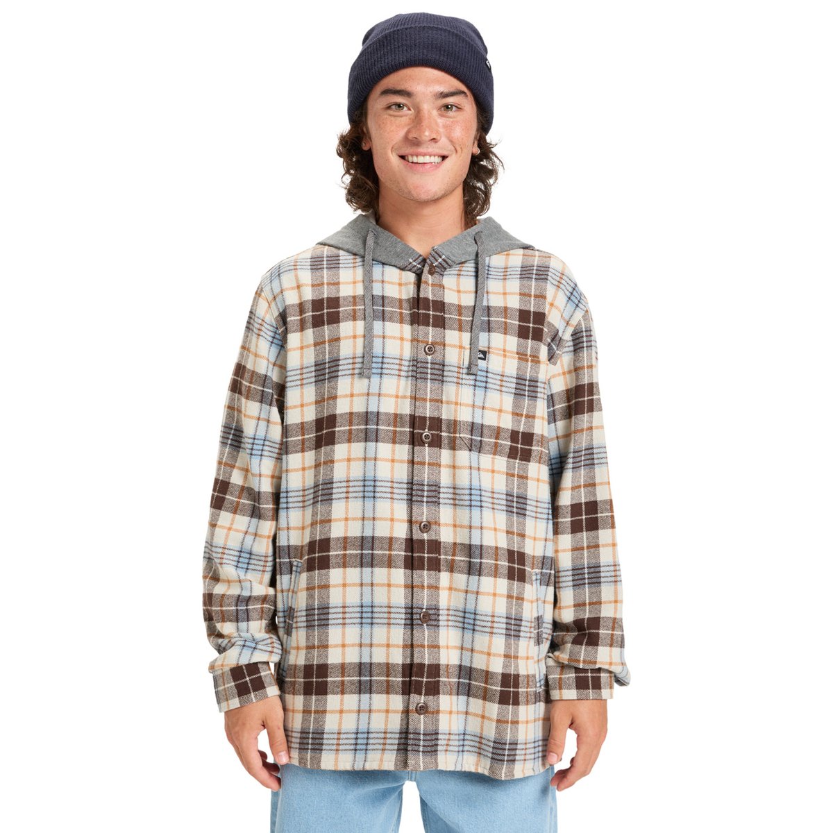 Chemise manches longues HOODED SURF gris moonstruck hooded, QUIKSILVER