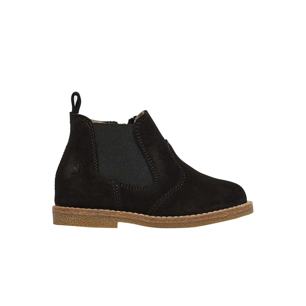 Chelsea boots en suède avec fermeture éclair ARTHUR noir, NATURINO