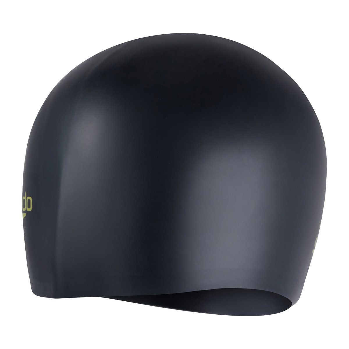 Bonnet de bain pour cheveux longs motif/style logo noir, SPEEDO