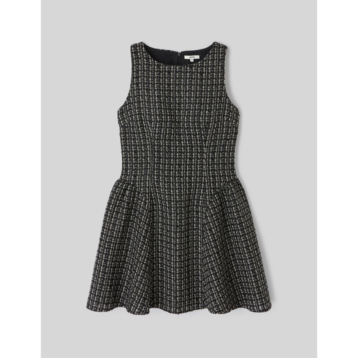 Robe en tweed noir, BZB