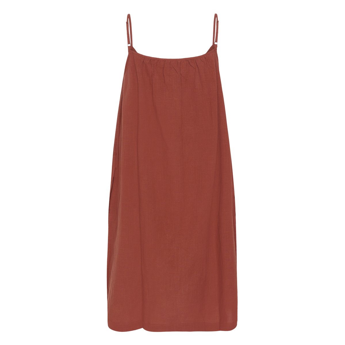 Robe marron henna, KAFFE