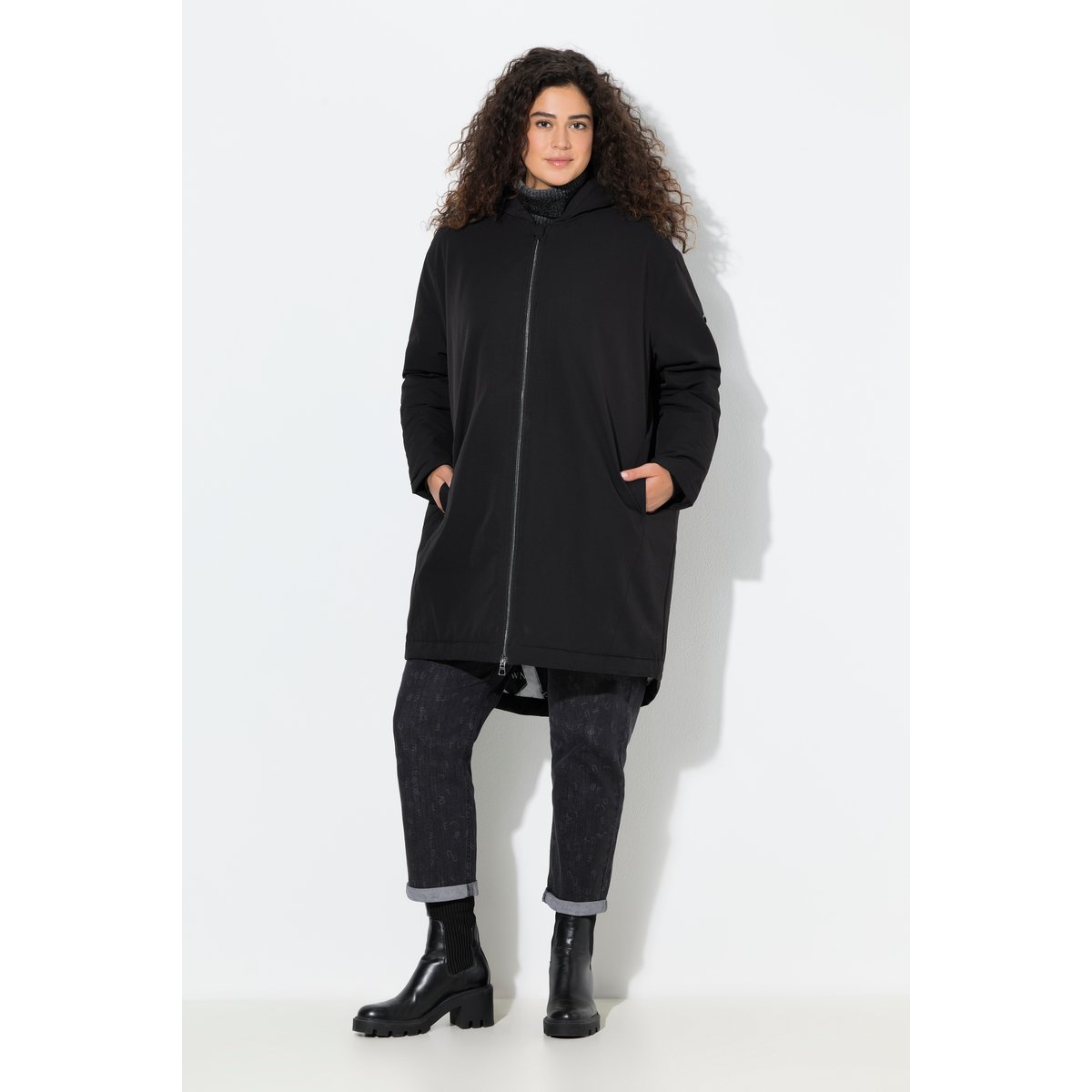 Parka technique HYPRAR à capuche noir, ULLA POPKEN