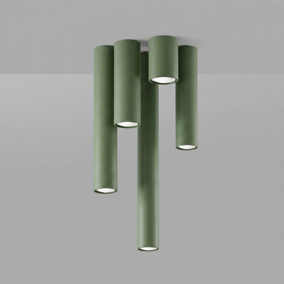 Plafonnier Acier Vert Olive GU10 1 LAGOS vert olive, EDEN