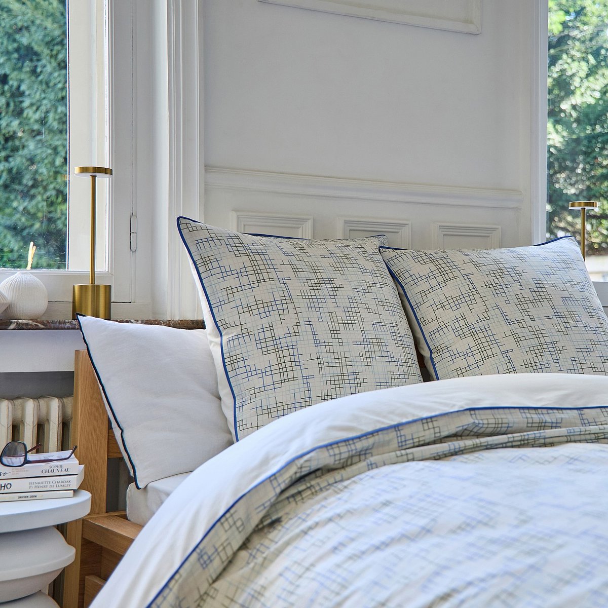 Parure de lit percale GLORIA multicolore, HABITAT