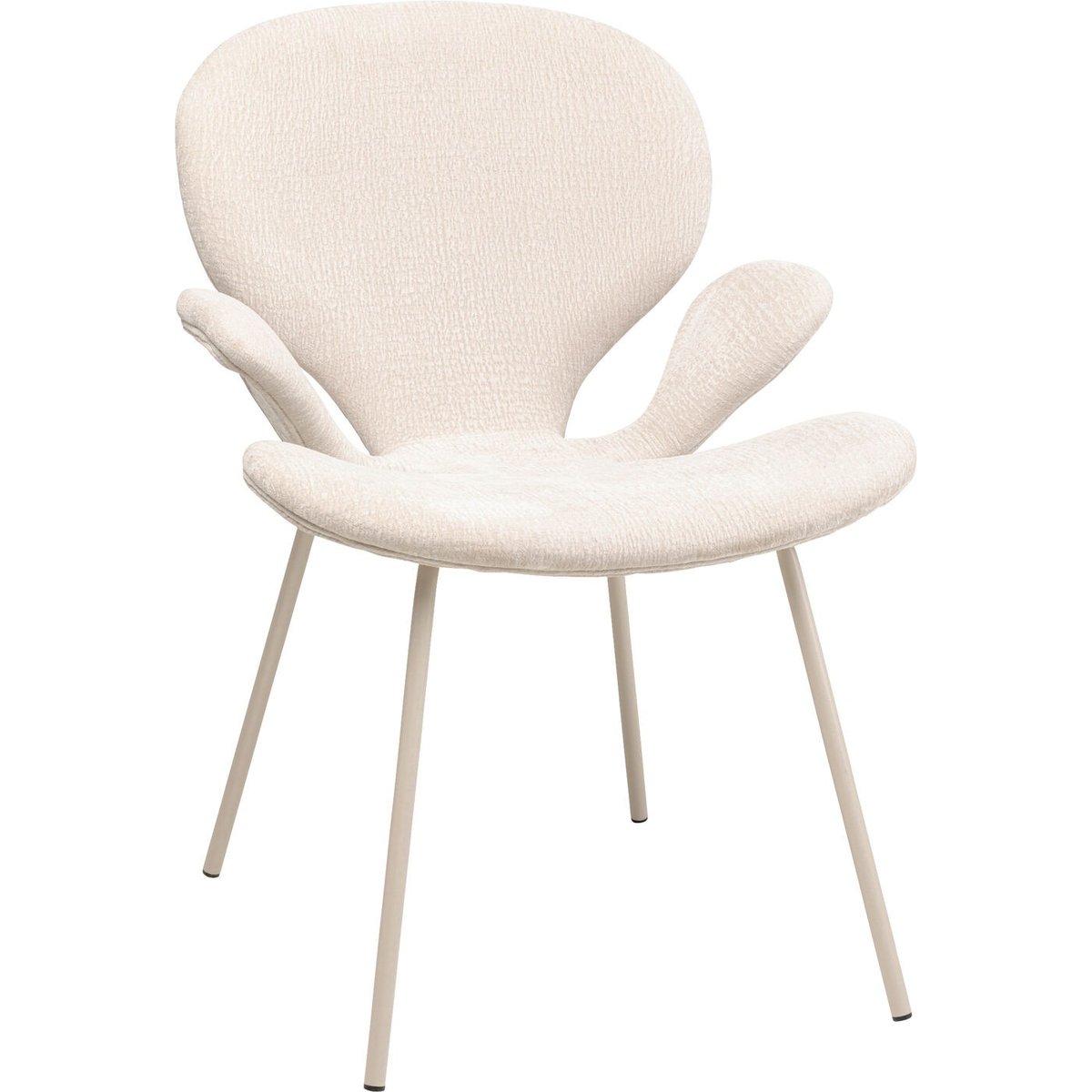 Chaise avec accoudoirs, SOFT BLOSSOM crème, KARE DESIGN