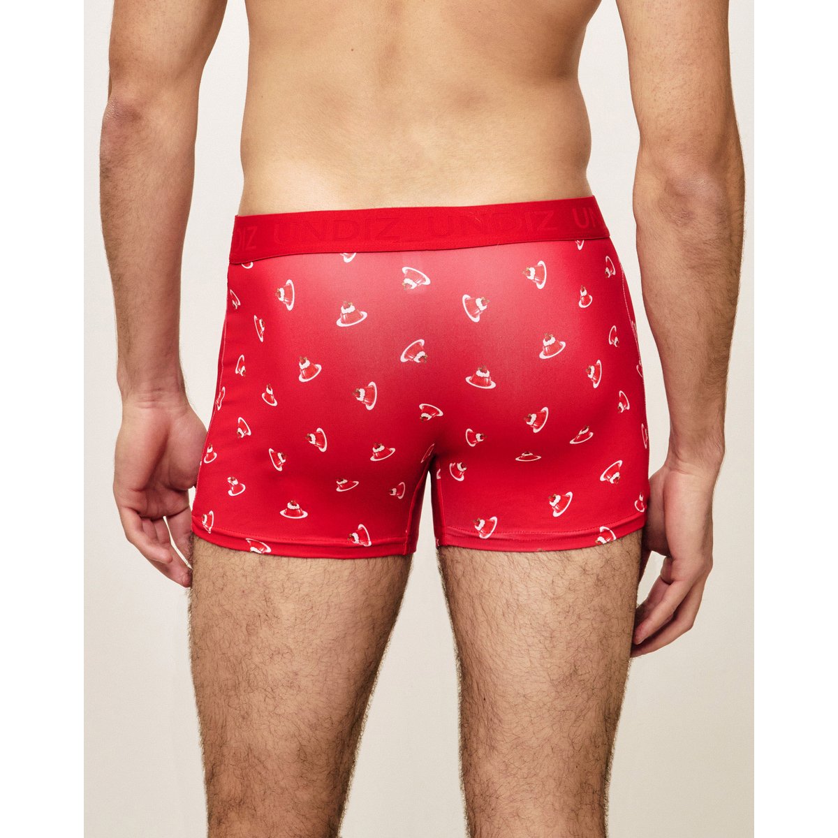 Boxer microfibre REPEATIZ JELL rouge, UNDIZ