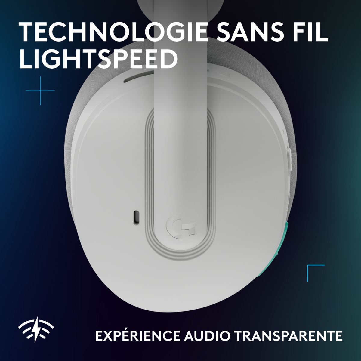 Casque gamer G325 Blanc couleur unique, LOGITECH
