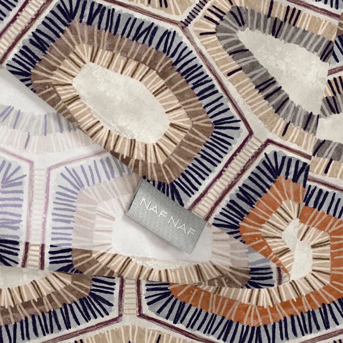 Nappe anti-taches Serengueti - 100% coton - bois, NAF NAF HOME