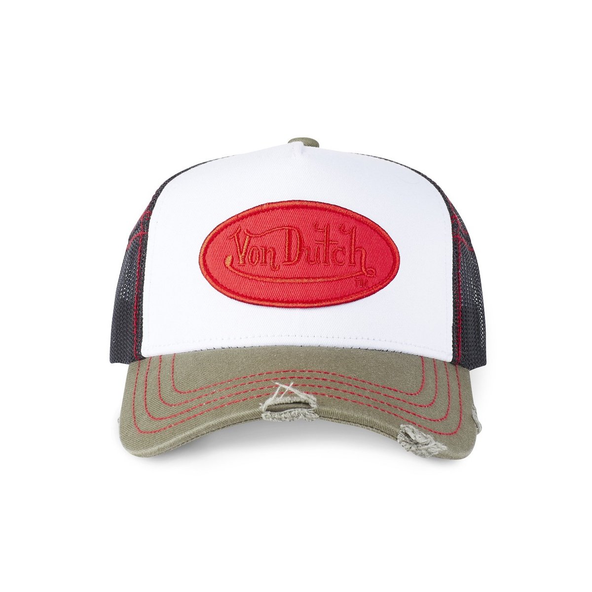 Casquette Trucker avec filet Man blanc/gris, VON DUTCH