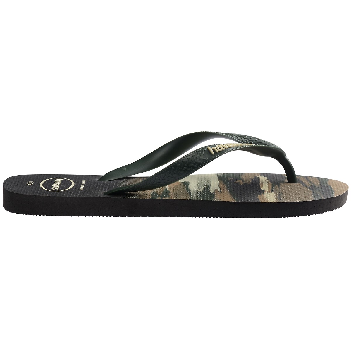 Tongs Hav. Top Camu kaki, HAVAIANAS