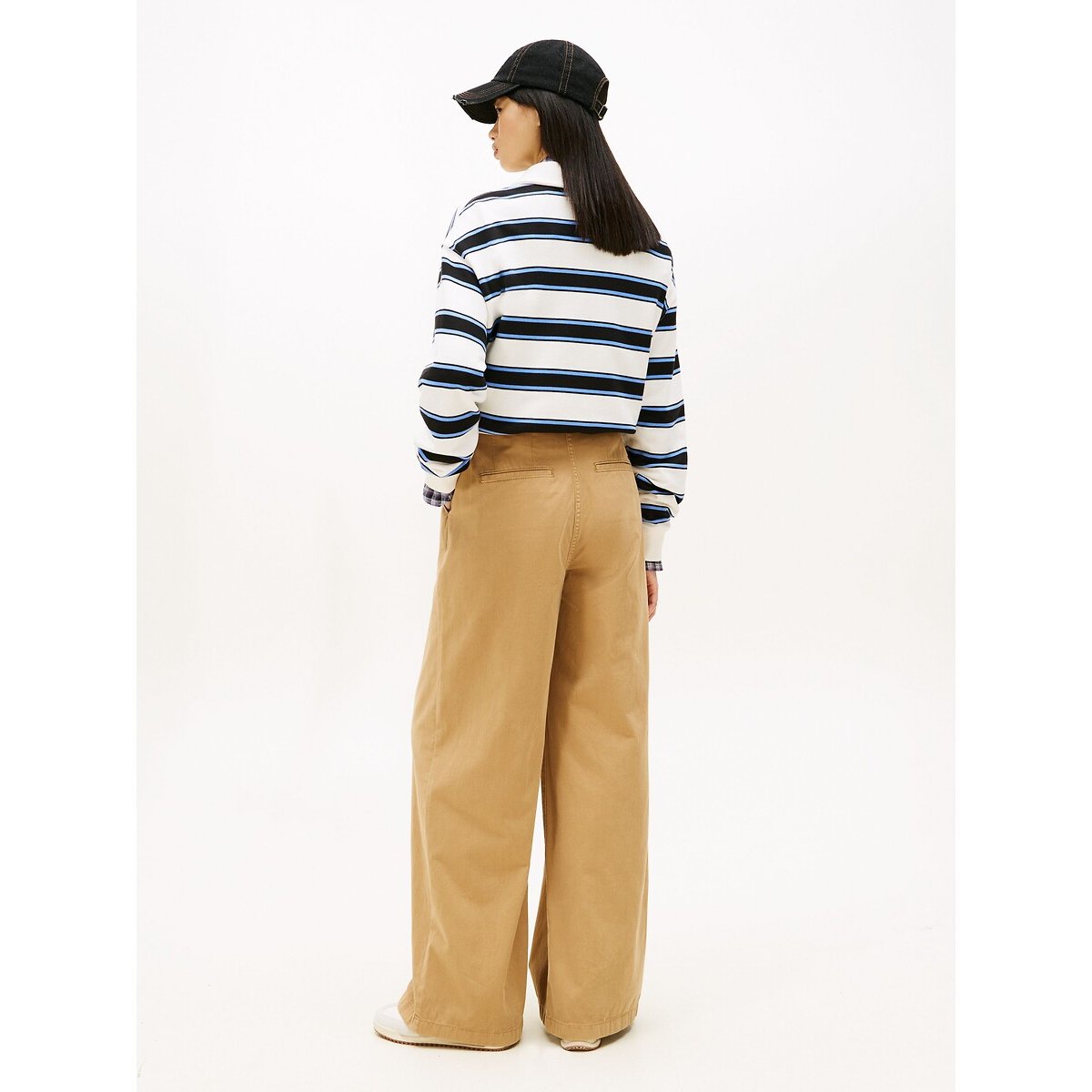 Calças chino, perneiras largas camel, TOMMY JEANS