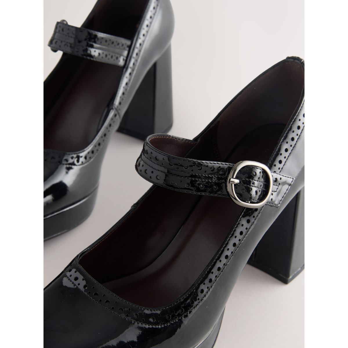 Babies richelieu plateforme forever comfort® noir, NEXT